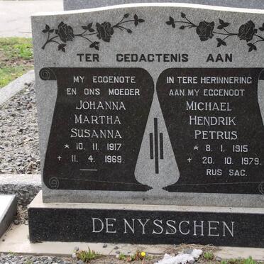 NYSSCHEN Michael Hendrik Petrus 1915-1979 &amp; Johanna Martha Susanna 1917-1969