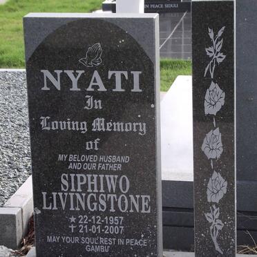 NYATI Siphiwo Livingstone 1957-2007
