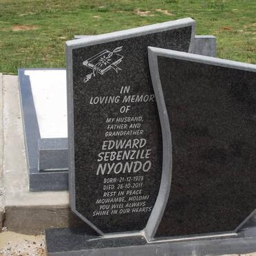 NYONDO Edward Sebenzile 1928-2011