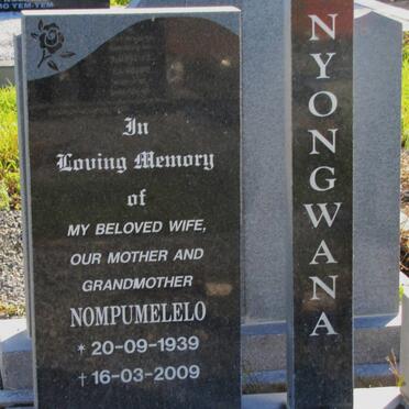 NYONGWANA Nompumelelo 1939-2009