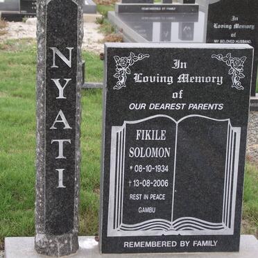 NYATI Fikile Solomon 1934-2006