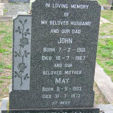 O'LOUGHLIN John 1901-1967 &amp; May 1902-1972