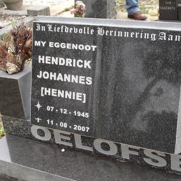 OELOFSE Hendrick Johannes 1945-2007