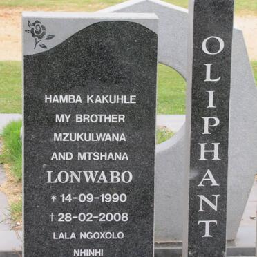 OLIPHANT Lonwabo 1990-2008
