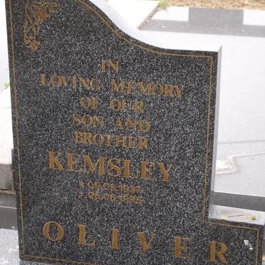 OLIVER Kemsley 1937-1995