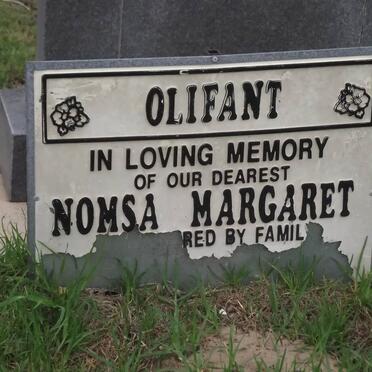 OLIFANT Nomsa Margaret 1970-2003