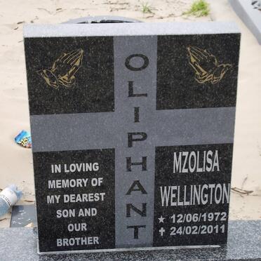 OLIPHANT Mzolisa Wellington 1972-2011