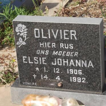 OLIVIER Elsie Johanna 1906-1982