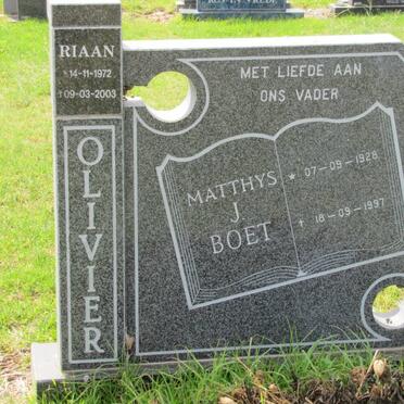 OLIVIER Matthys J. 1928-1997 :: OLIVIER Riaan 1972-2003