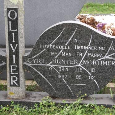OLIVIER Cyril hunter Mortimer 1944-1987