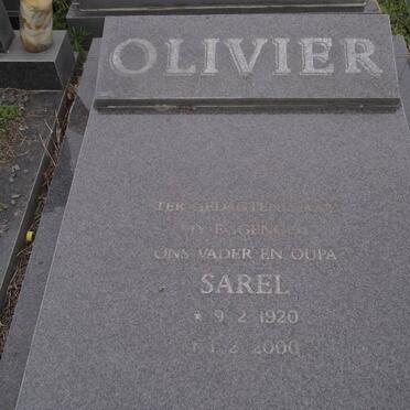 OLIVIER Sarel 1920-2000