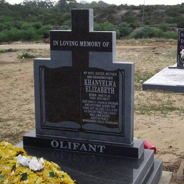 OLIFANT Khanyelwa Elizabeth 1943-2010