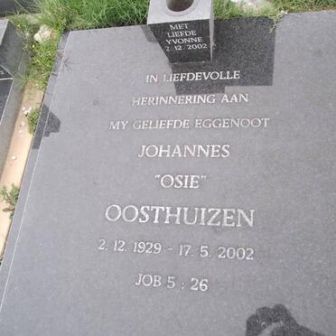 OOSTHUIZEN Johannes 1929-2002