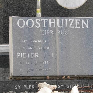 OOSTHUIZEN Pieter F.J. 1934-1987