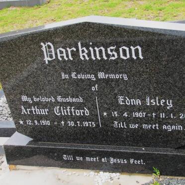 PARKINSON Arthur Clifford 1910-1975 &amp; Edna Isley 1907-2001