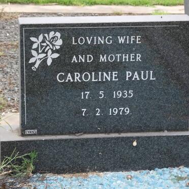 PAUL Caroline 1935-1979