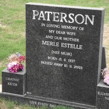PATERSON Merle Estelle nee MUIR 1937-2003