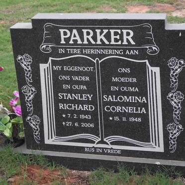 PARKER Stanley Richard 1943-2006 Salomina Cornelia 1948-