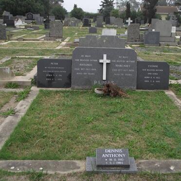 PAPPAS Antonio -1918 &amp; Margaret -1959 :: PAPPAS Denis Anthony 1915-1984