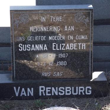 PAUL Susanna Elizabeth formerly VAN RENSBURG 1907-1980