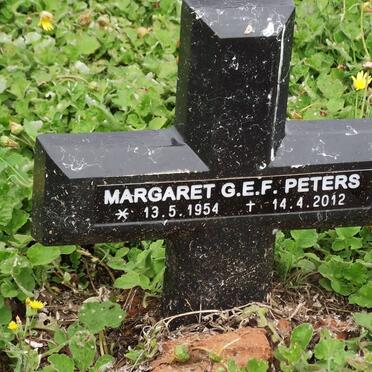 PETERS Margaret G.E.F. 1954-2012