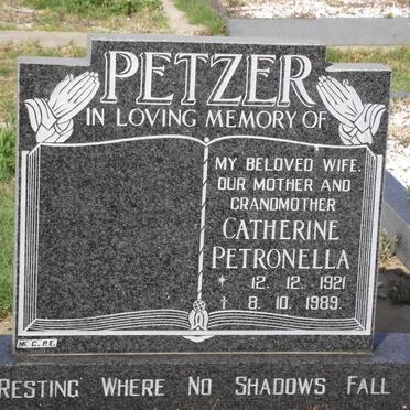 PETZER Catherine Petronella 1921-1989