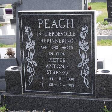 PEACH Pieter Antonie Stresso 1930-1988