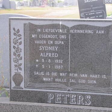 PETERS Sydney Alfred 1932-1987