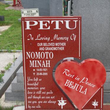 PETU Nomoto Minah 1921-2005