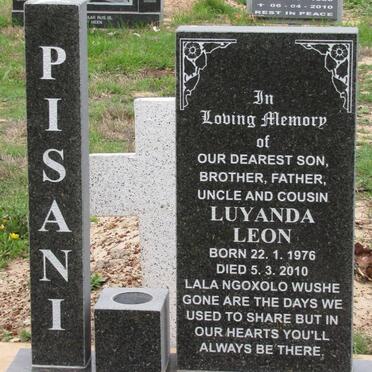 PISANI Luyanda Leon 1976-2010