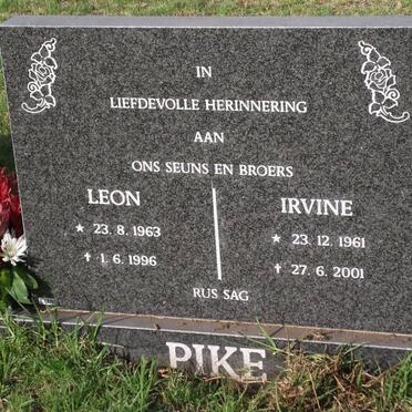 PIKE Leon 1963-1996 :: PIKE Irvine 1961-2001