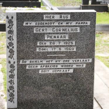 PIENAAR Gert Cornelius 1925-1969