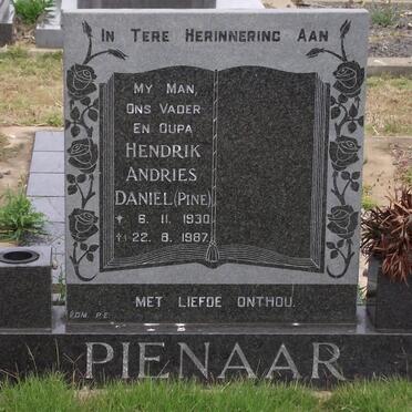 PIENAAR Hendrik Andries Daniel 1930-1987
