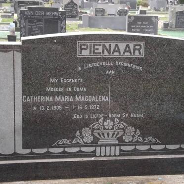 PIENAAR Catherina Maria Magdalena 1909-1972