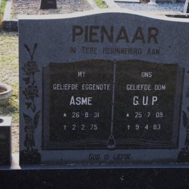 PIENAAR Aletta Susanna Maria Elizabeth 1931-1975 :: PIENAAR G.U.P. 1909-1983