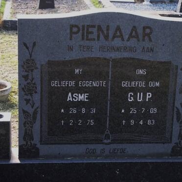 PIENAAR Aletta Susanna Maria Elizabeth 1931-1975 :: PIENAAR G.U.P. 1909-1983