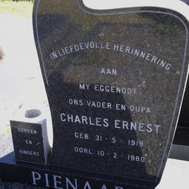 PIENAAR Charles Ernest 1919-1980
