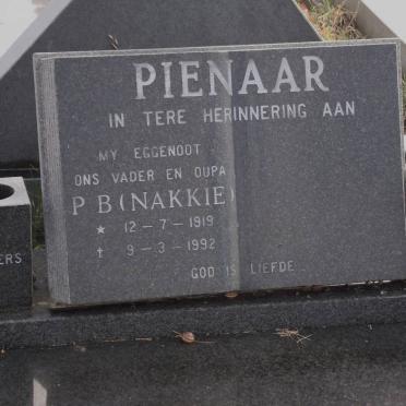 PIENAAR P.B. 1919-1992