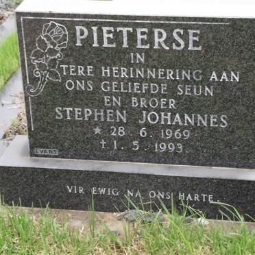 PIETERSE Stephen Johannes 1969-1993
