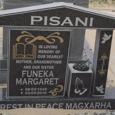 PISANI Funeka Margaret 1945-2010
