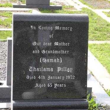 PILLAY Thailama -1972