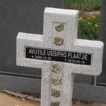 PLAATJIE Avuyile Usisipho 2009-2010