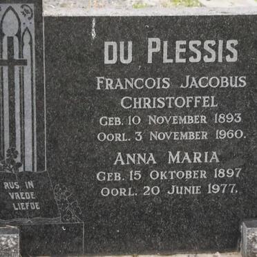 PLESSIS Francois Jacobus Christoffel, du 1893-1960 &amp; Anna Maria 1897-1977