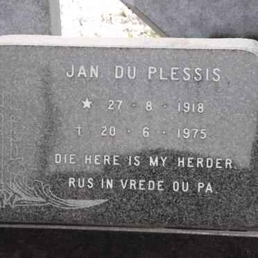 PLESSIS Jan, du 1918-1975
