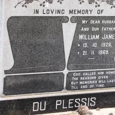 PLESSIS William James, du 1926-1969