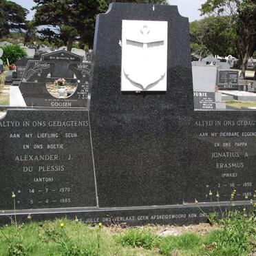 PLESSIS Alexander J., du 1970-1985 :: ERASMUS Ignatius A. 1950-1985