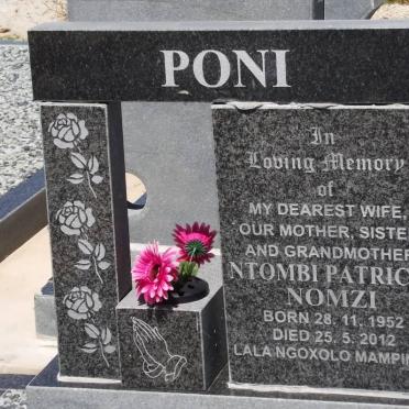 PONI Ntombi Patricia Nomzi 1952-2012