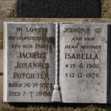 POTGIETER Jacobus Johannes 1893-1963 &amp; Isabella 1900-1979