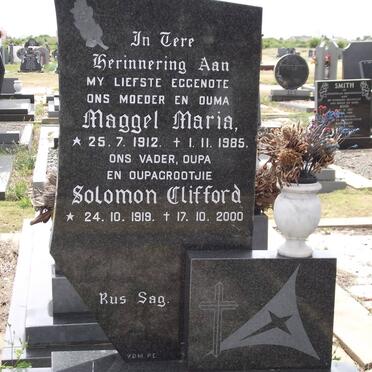 POTGIETER Maggel Maria 1912-1985 &amp; Solomon Clifford 1919-2000