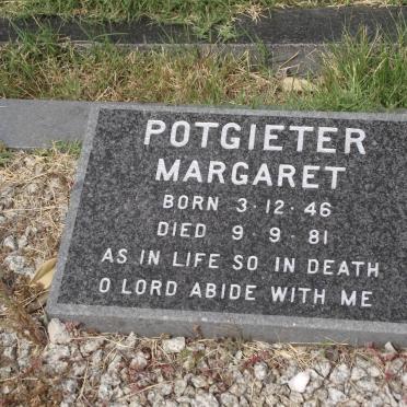 POTGIETER Margaret 1946-1981